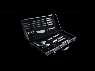 Logotrade business gifts photo of: 12 pcs barbecue set in aluminium box