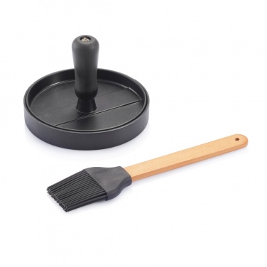 Logo trade corporate gift photo of: BBQ set with hamburger press and brush