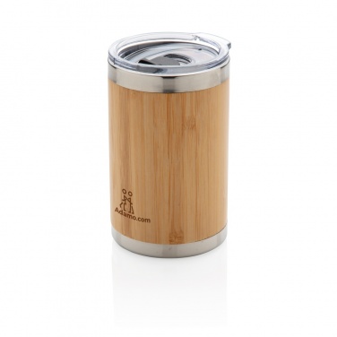 Logo trade promotional merchandise photo of: Bamboo coffee to go tumbler
