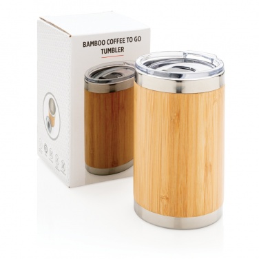 Logo trade promotional product photo of: Bamboo coffee to go tumbler