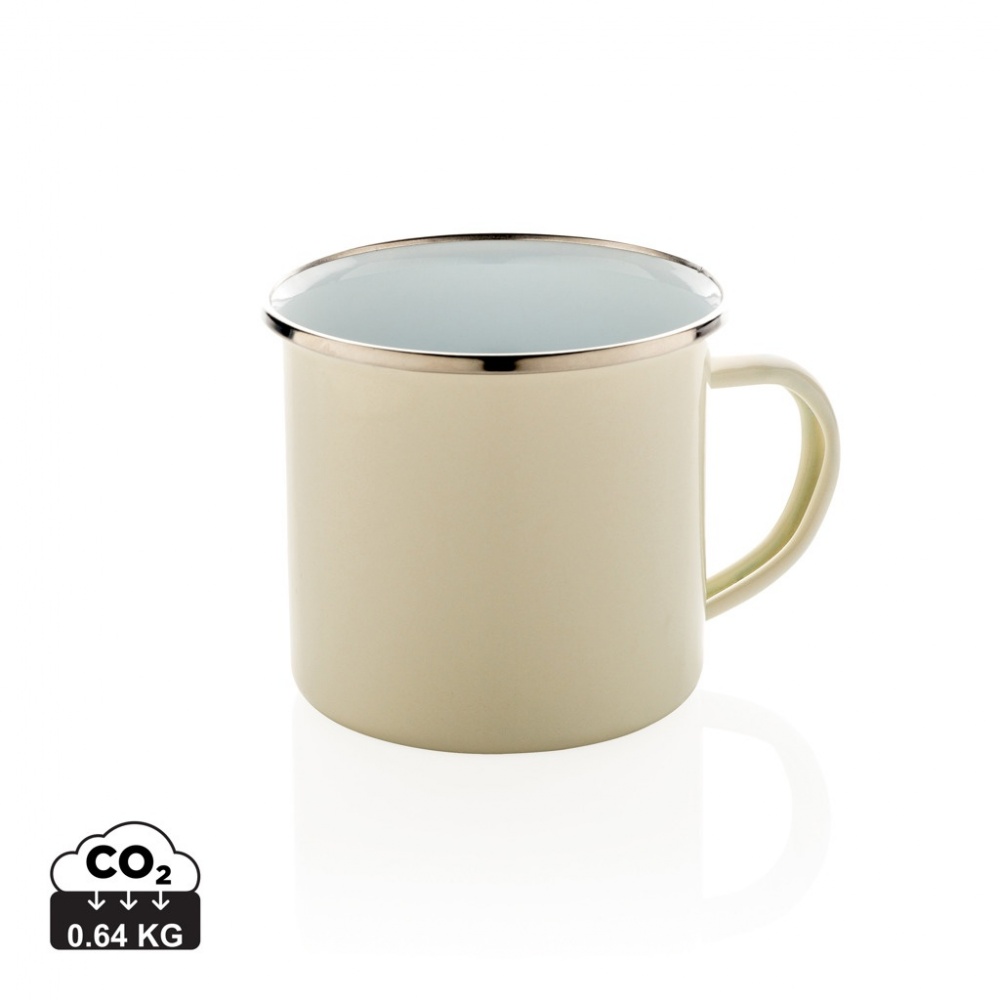 Logo trade promotional gifts image of: Vintage enamel mug