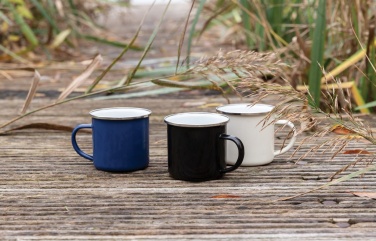 Logo trade advertising products picture of: Vintage enamel mug