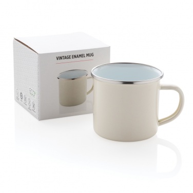 Logo trade promotional items image of: Vintage enamel mug