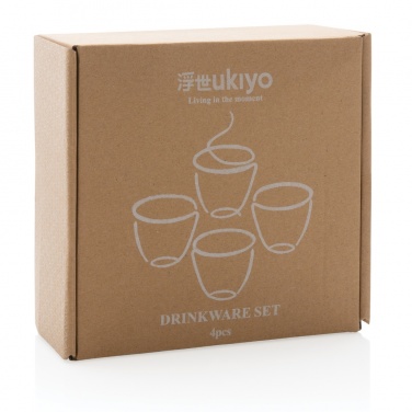 Logotrade promotional product picture of: Ukiyo 4pcs drinkware set