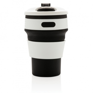 Logo trade promotional gifts image of: Foldable silicone cup