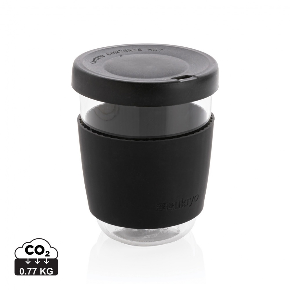 Logotrade promotional product image of: Ukiyo borosilicate glass with silicone lid and sleeve
