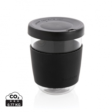 Logo trade promotional gifts image of: Ukiyo borosilicate glass with silicone lid and sleeve