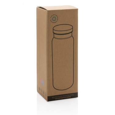 Logotrade promotional giveaway picture of: RCS Recycled stainless steel vacuum bottle 600ML