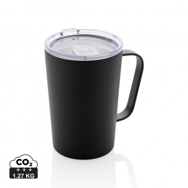 Logotrade advertising product image of: RCS Recycled stainless steel modern vacuum mug with lid