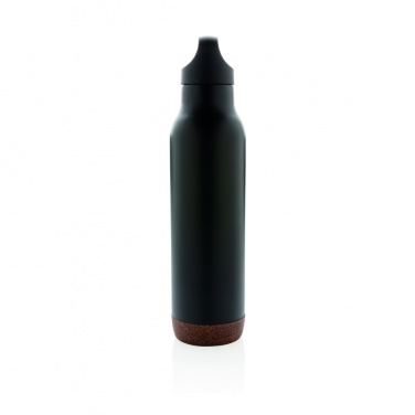 Logo trade business gifts image of: Cork leakproof vacuum flask