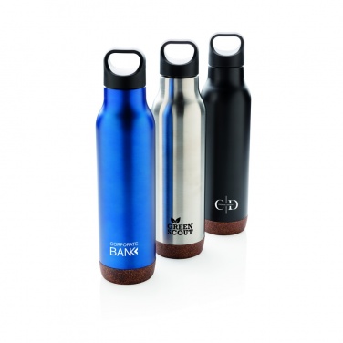 Logo trade promotional gifts picture of: Cork leakproof vacuum flask