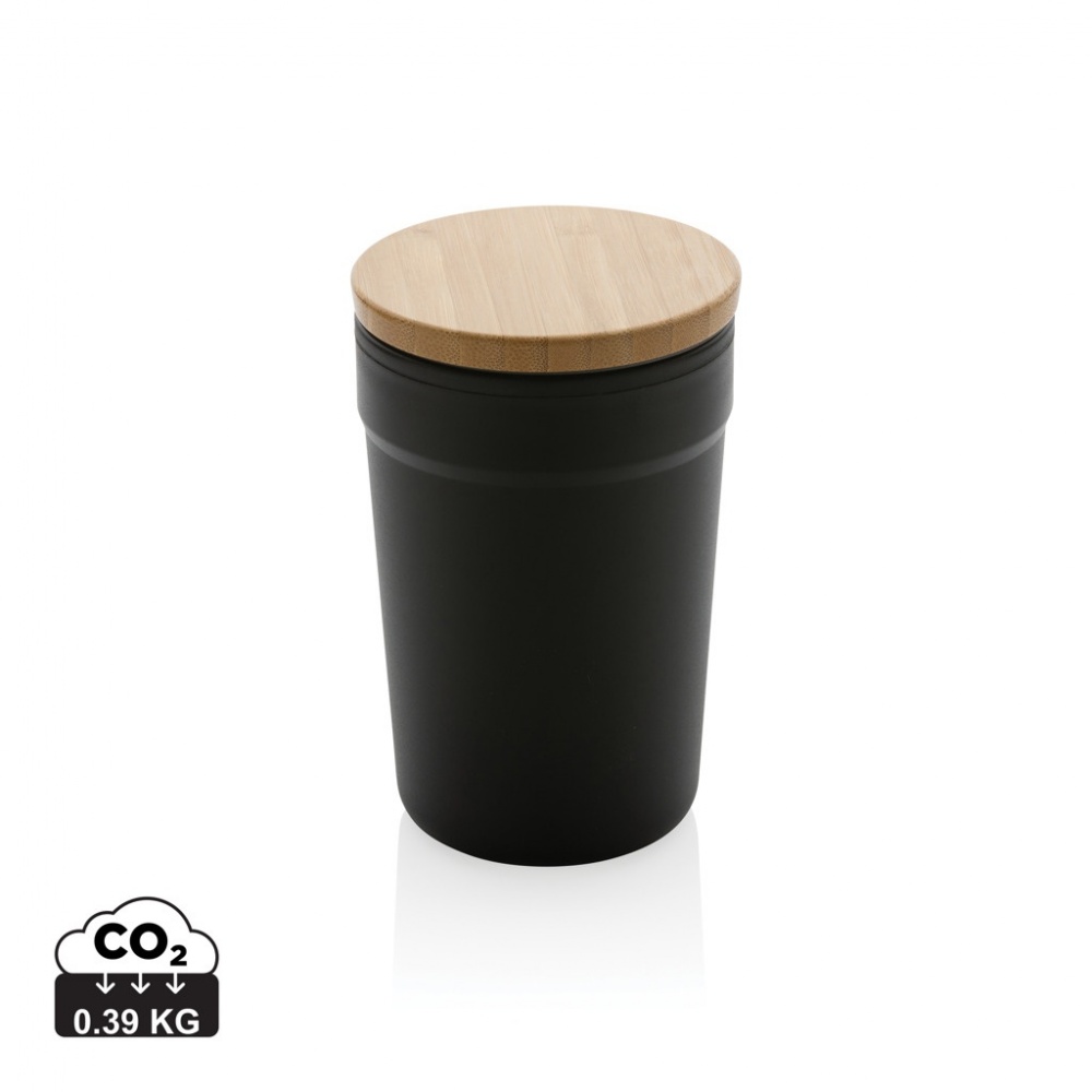 Logotrade corporate gift picture of: GRS certified recycled PP mug with bamboo lid