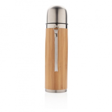 Logo trade corporate gift photo of: Bamboo vacuum travel flask