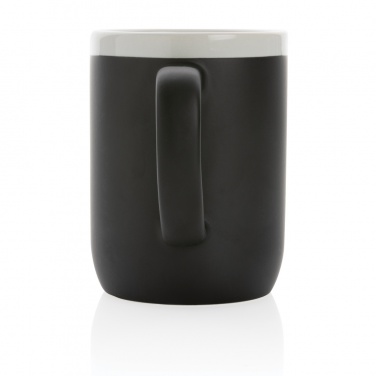 Logo trade promotional merchandise picture of: Ceramic mug with white rim 300ml