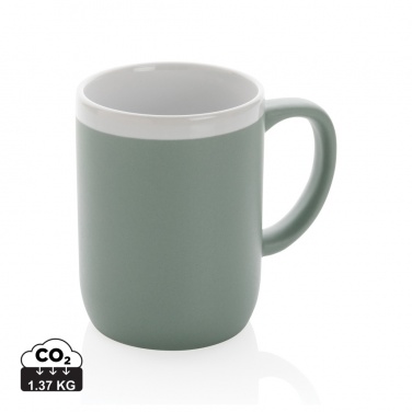 Logo trade business gifts image of: Ceramic mug with white rim 300ml