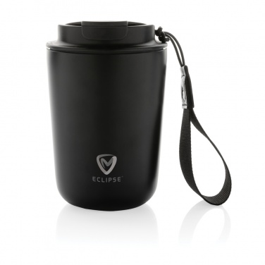 Logo trade promotional merchandise photo of: Cuppa RCS re-steel vacuum tumbler with lanyard
