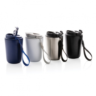 Logotrade advertising product image of: Cuppa RCS re-steel vacuum tumbler with lanyard