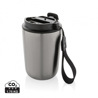 Logotrade promotional gifts photo of: Cuppa RCS re-steel vacuum tumbler with lanyard
