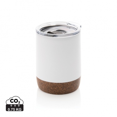 Logo trade promotional merchandise picture of: RCS Re-steel cork small vacuum coffee mug