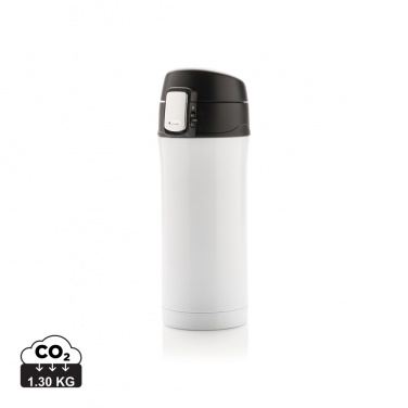 Logo trade promotional giveaway photo of: RCS Recycled stainless steel easy lock vacuum mug