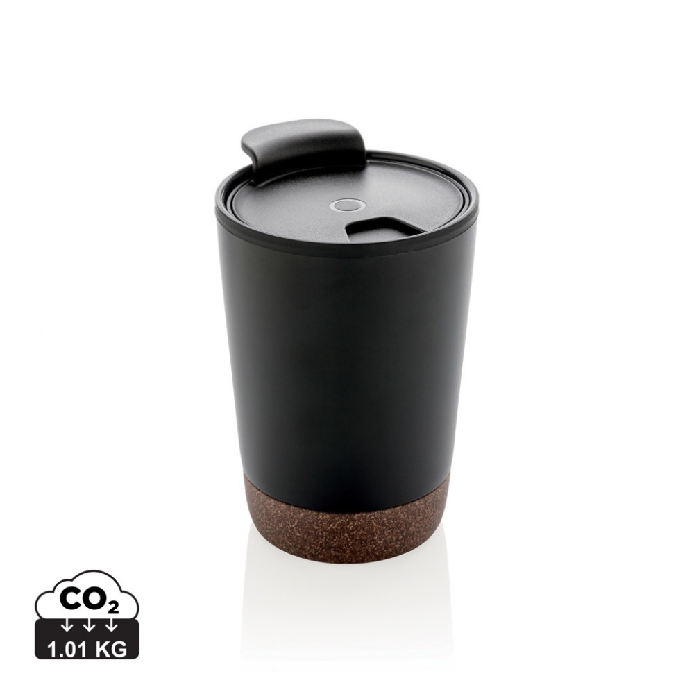 Logotrade advertising product image of: GRS RPP stainless steel cork coffee tumbler