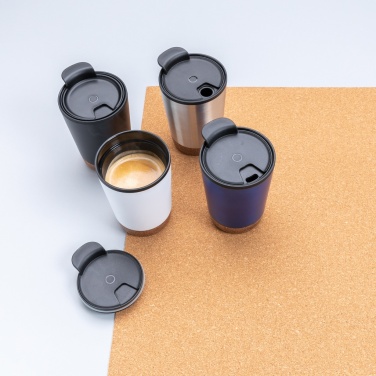 Logo trade promotional gifts picture of: GRS RPP stainless steel cork coffee tumbler