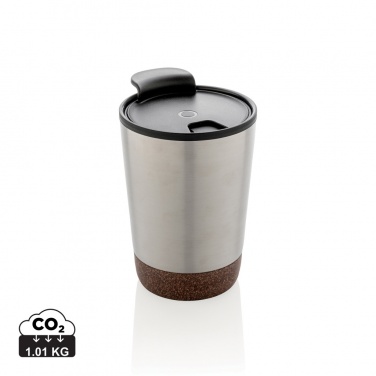 Logotrade promotional products photo of: GRS RPP stainless steel cork coffee tumbler