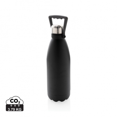 Logotrade promotional gift image of: RCS Recycled stainless steel large vacuum bottle 1.5L