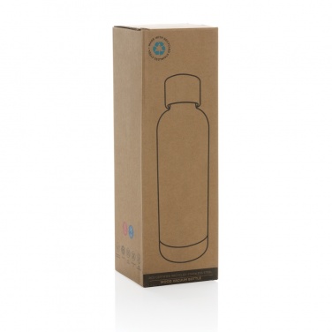 Logotrade corporate gift image of: Wood RCS certified recycled stainless steel vacuum bottle