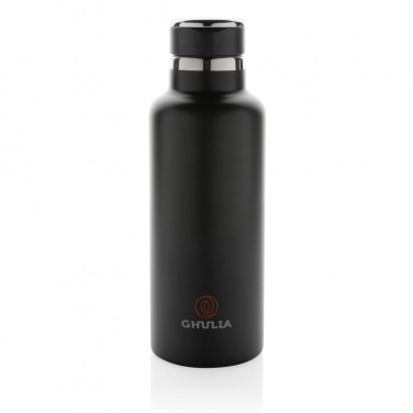 Logo trade corporate gifts image of: Hydro RCS recycled stainless steel vacuum bottle with spout