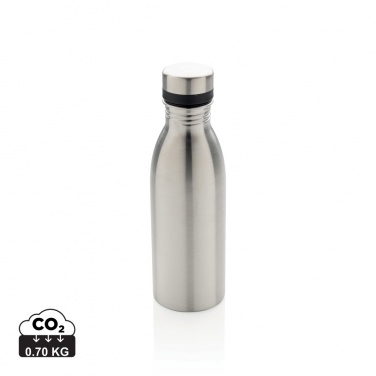 Logo trade advertising products image of: RCS Recycled stainless steel deluxe water bottle