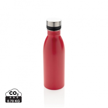 Logotrade promotional gift picture of: RCS Recycled stainless steel deluxe water bottle