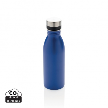 Logo trade business gifts image of: RCS Recycled stainless steel deluxe water bottle