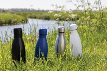 Logo trade corporate gifts picture of: Eureka RCS certified re-steel single wall water bottle
