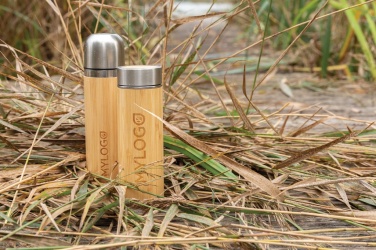 Logotrade promotional product image of: Leak proof bamboo vacuum bottle