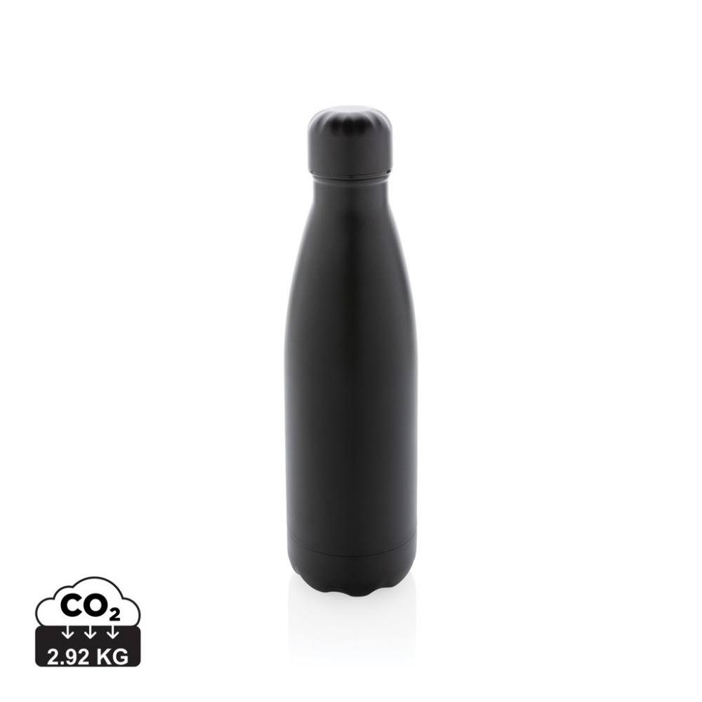 Logo trade business gift photo of: Solid colour vacuum stainless steel bottle 500 ml