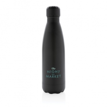 Logotrade advertising product image of: Solid colour vacuum stainless steel bottle 500 ml
