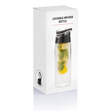 Logo trade business gifts image of: Lockable infuser bottle