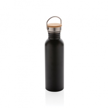 Logotrade promotional gift image of: Modern stainless steel bottle with bamboo lid