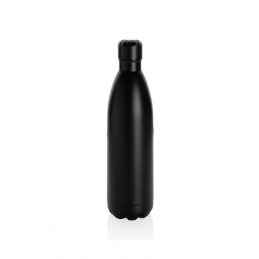 Logo trade promotional merchandise picture of: Solid colour vacuum stainless steel bottle 1L