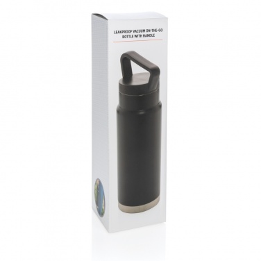 Logo trade promotional items picture of: Leakproof vacuum on-the-go bottle with handle