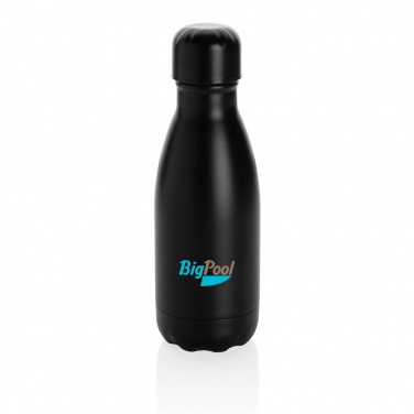 Logo trade business gift photo of: Solid colour vacuum stainless steel bottle 260ml