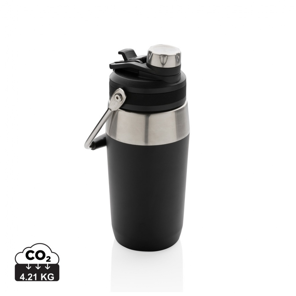 Logotrade corporate gift image of: Vacuum stainless steel dual function lid bottle 500ml