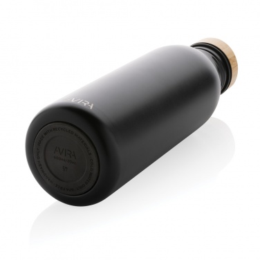 Logo trade promotional merchandise picture of: Avira Alcor RCS Re-steel single wall water bottle 600 ML