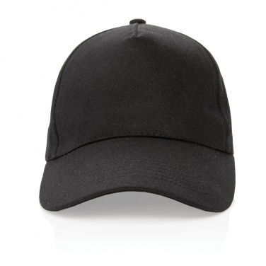 Logo trade corporate gifts image of: Impact 5panel 280gr Recycled cotton cap with AWARE™ tracer