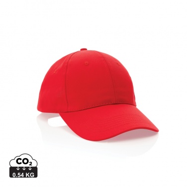 Logo trade advertising products image of: Impact 6 panel 190gr Recycled cotton cap with AWARE™ tracer
