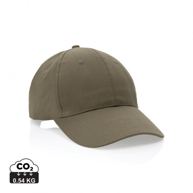 Logotrade promotional gift image of: Impact 6 panel 190gr Recycled cotton cap with AWARE™ tracer