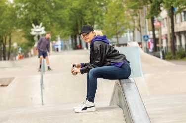 Logotrade promotional item image of: Impact AWARE™ Brushed rcotton 5 panel trucker cap 190gr