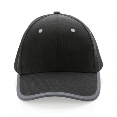 Logotrade promotional gifts photo of: Impact AWARE™ Brushed rcotton 6 panel contrast cap 280gr