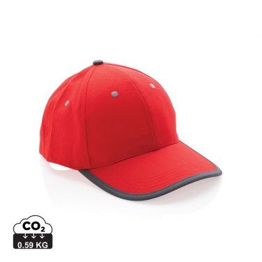 Logo trade corporate gifts picture of: Impact AWARE™ Brushed rcotton 6 panel contrast cap 280gr